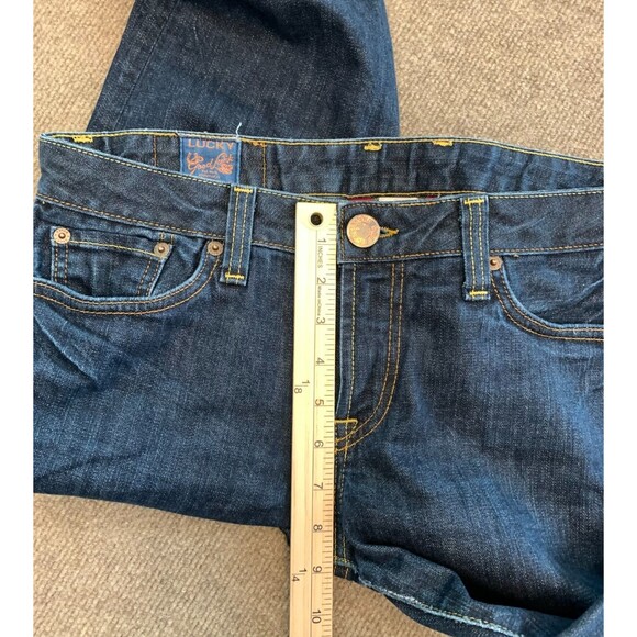 Lucky Brand Lola Bootcut Jeans Womens 10/30 Mid Rise Dark Indigo Wash USA Denim - Picture 5 of 9
